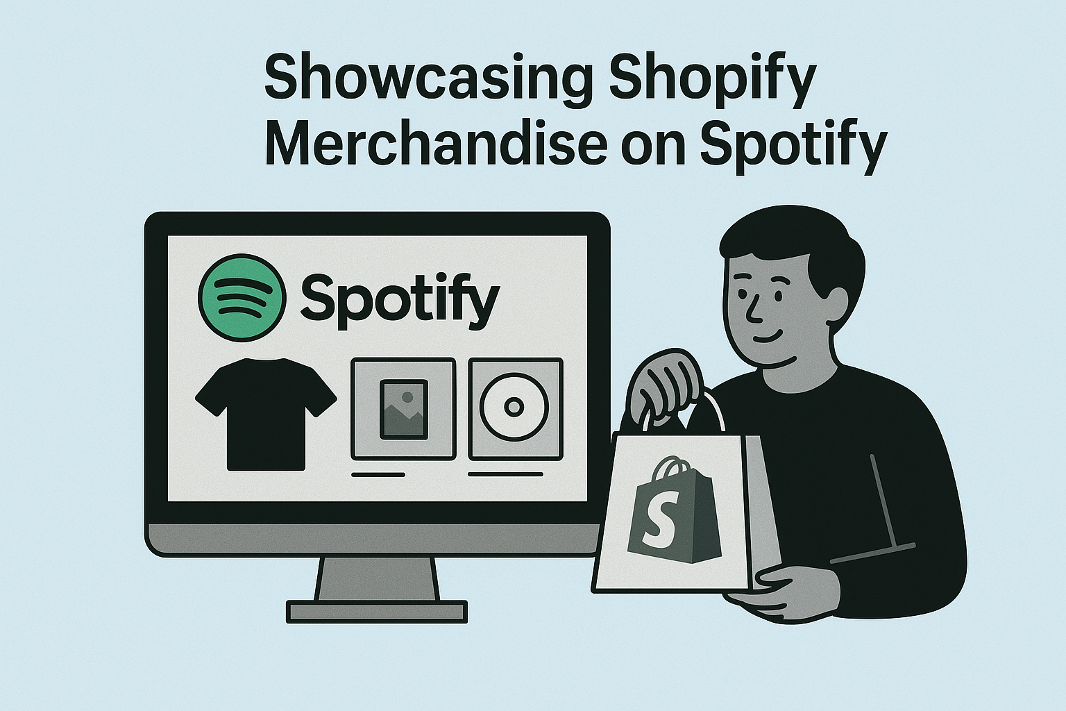 Showcasing Shopify merchandise on Spotify
