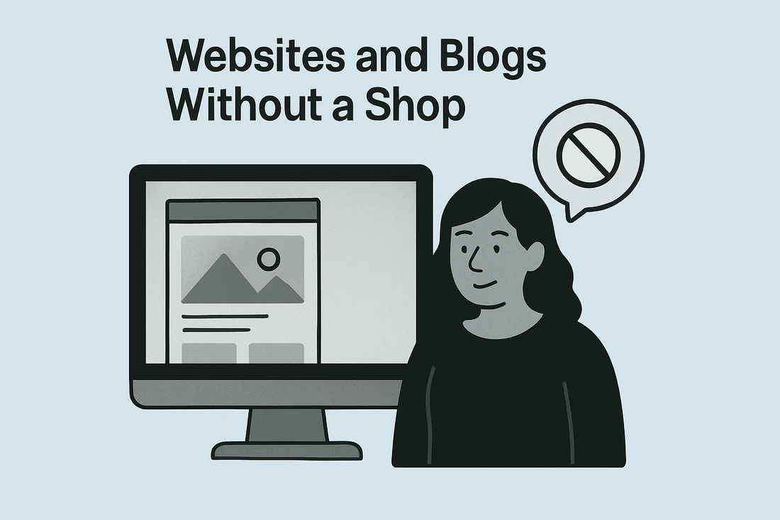 Websites and Blogs Without a Shop