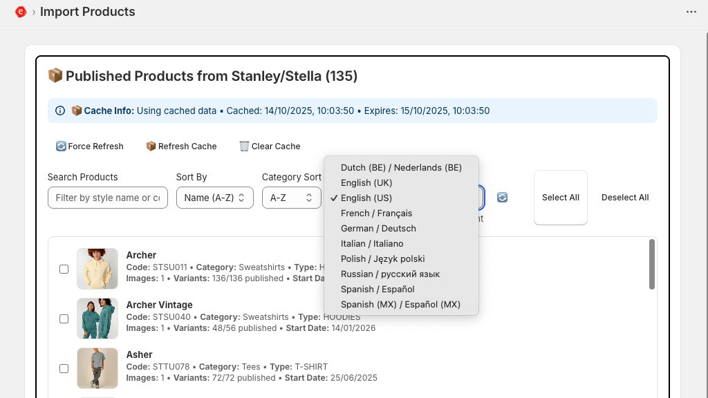 Import Products