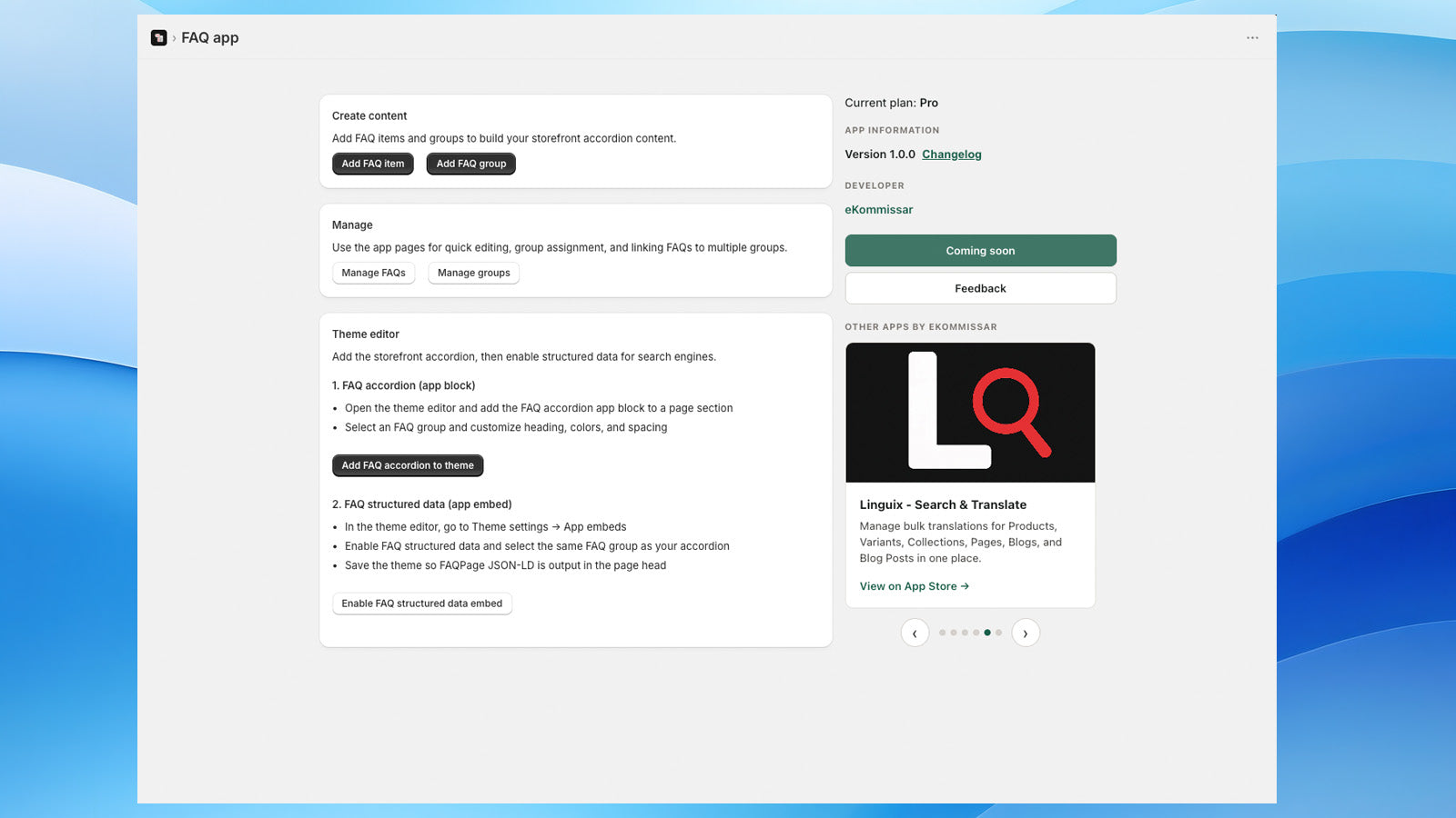 FAQed with SEO for Shopify